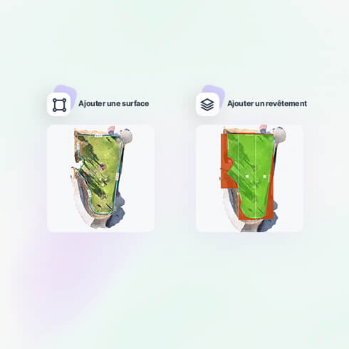 Création de surface et calepinage de gazon synthétique Ezeecam